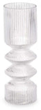 Vaas Strepen Transparant Kristal 8 x 23 x 8 cm (8 Stuks)