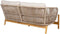 House Nordic Terracina - Loungebank - Acaciahout & Stof - Bruin/Beige - 78,5x175x72 cm