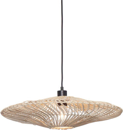 GOOD&MOJO Hanglamp Zanzibar - Rotan Wit - Ø55cm - Modern - Hanglampen Eetkamer, Slaapkamer, Woonkamer