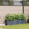 vidaXL - Tuinplanters - met - waterirrigatiesysteem - - - 4 - stuks - - - Lichtgrijs