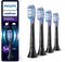Philips Sonicare Premium GumCare G3 - Opzetborstels voor Elektrische Tandenborstel - 7x gezonder tandvlees - Zwart (4 stuks)
