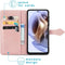 iMoshion Hoesje Geschikt voor Motorola Moto G41 / Moto G31 Hoesje Met Pasjeshouder - iMoshion Mandala Bookcase - Rosé Goud