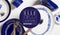 Serax Feast By Ottolenghi Diep Bord Ø22 Dark Blue Stripes White