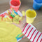 SES - My First - Mijn eerste vingerverf set - 4 kleuren verf (4x145ml) - inclusief verfschort en rol papier (2 meter) - hypoallergeen - makkelijk uitwasbaar