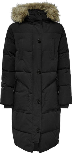 JDY JDYLOOK - PADDED LONG PARKA JACKET OTW SIE - Dames Jas met bond kraag - M