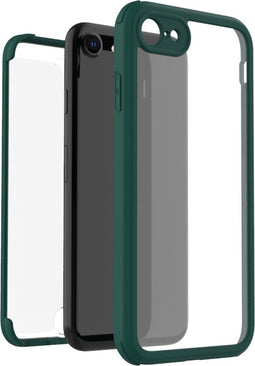 Accezz Hoesje Geschikt voor iPhone SE (2022) / SE (2020) / 8 / 7 Hoesje - Accezz 360° Full Protective Cover - Donkergroen