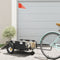 vidaXL - Fietstrailer - oxford - stof - en - ijzer - zwart