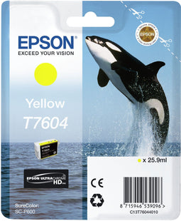 Epson T7604 - Inktcartridge - 2.100 Paginas - Geel (1 stuk)