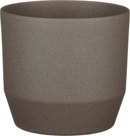 Mica Decorations Nola Bloempot - 17x17x16 cm - Keramiek - Bruin