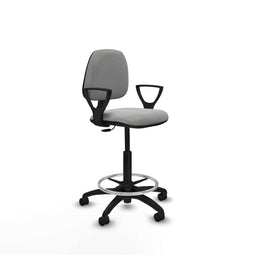 Piqueras y Crespo BFN01RN - Bureaustoel - Hoogteverstelbaar - Lichtgrijs