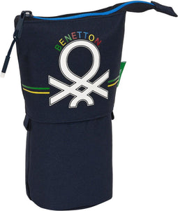 Potloodetui Benetton Sixties Marineblauw (8 x 19 x 6 cm)