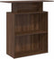 vidaXL - Receptiebalie - 100x40x104 - cm - bewerkt - hout - bruin - eikenkleur