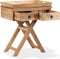 vidaXL - Bijzettafel - 65x40x76 - cm - massief - mangohout