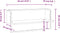 vidaXL - Wandschap - met - stang - 65x25x30 - cm - sonoma - eikenkleurig