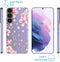 iMoshion Hoesje Geschikt voor Samsung Galaxy S22 Hoesje Siliconen - iMoshion Design hoesje - Roze / Blossom Watercolor