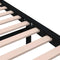 vidaXL - Bedframe - massief - hout - zwart - 90x190 - cm
