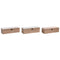 Box for Infusions DKD Home Decor 30 x 9 x 8 cm Kristal Roze Wit 3 Onderdelen Hout MDF