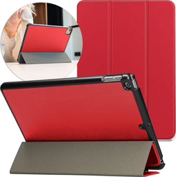 imoshion iPad 9e/8e/7e generatie - Trifold Bookcase - Auto-wake functie - Rood