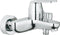 GROHE Get - Badmengkraan - Metalen greep - Chroom - Hartafstand 15 cm