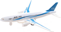 Johntoy Vliegtuig Die-Cast - Licht & Geluid - Pull-back functie - Wit