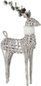 Kerstversiering DKD Home Decor LED Licht vlechtwerk (53 x 19 x 90 cm)