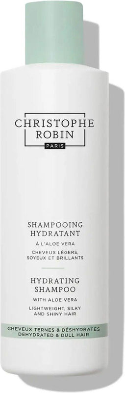 Christophe Robin Hydrating Shampoo With Aloe Vera | 250 ml | Reinigt de haren en hoofdhuid