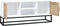 vidaXL - Tv-meubel - 105x30x45 - cm - bewerkt - hout - wit