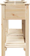 vidaXL - Tuinplanter - met - Rasters - 161x43x76 - cm - Massief - Grenenhout