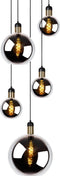 Lucide JULIUS - Hanglamp - 5xE27 - Dimbaar - Fumé