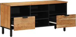 vidaXL - TV-meubel - 100x33,5x46 - cm - Massief - Acaciahout