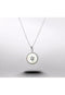 Fossil JFS00502040 - Dames Ketting - Sterling zilver met parelmoer en zirkonia - 45,7 cm