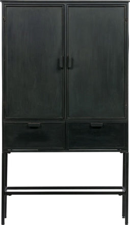 BePureHome Wish 2 Deurs Kast - Metaal - Zwart - 151x87x36