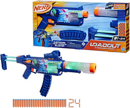 NERF Loadout Cyberlight Ghost Blaster - Dartblaster met 24 N1-darts - LED verlichting - Multi (24 stuks)