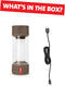 Fatboy Tjoepke - Leeslamp - Campinglamp - Tafellamp Oplaadbaar - Bruin - Dimbaar