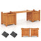 Coast Bloembak - Massief Hout - Bankje - Open Bodem - 106x27x29 cm - Naturel