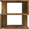 vidaXL - Salontafel - 40x40x40 - cm - bewerkt - hout - gerookt - eikenkleurig