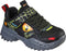 Skechers Skech-O-Saurus - Jongens Sneakers - Gore & Strap met Dinosaur Details - Black/Lime - Maat 32