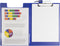 Seco klembord A4+ - met klep - blauw - SE-570-PVC-BU