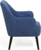 LOKEN - Fauteuil - Blauw - Polyester