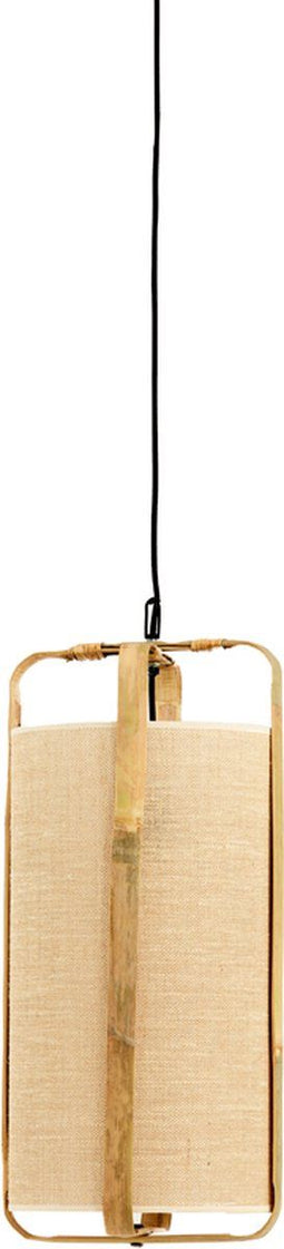 Light & Living Hanglamp Sendai - Jute en Bamboe - 27cm - Naturel