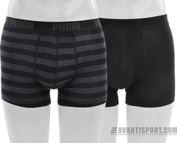 PUMA Stripe Design 1515 Boxershort - 2-pack - Zwart - Maat S