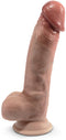 SILEXD - Real Skin - Realistische Dildo met Testikels - 20 cm - Lichte Huidskleur