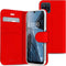 Accezz Samsung Galaxy A12 - Wallet Softcase Bookcase - 3 Pashouders - Rood