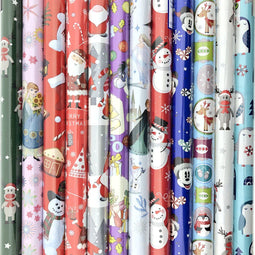 Benza K30 - Kerstpapier cadeaupapier - 7 rollen 200 x 70 cm multikleur (7 stuks)