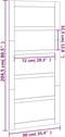 vidaXL - Schuifdeur - 90x1,8x204,5 - cm - massief - grenenhout - wit
