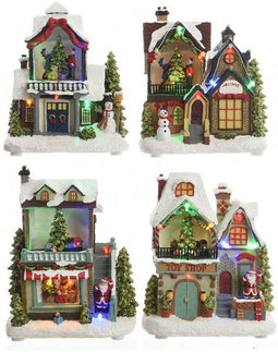 Kerstversiering Lumineo Kerstmis 14 x 9 x 20 cm (3 Stuks)