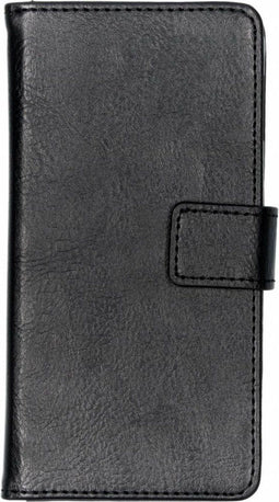 Hoesje Geschikt voor Samsung Galaxy S10e Hoesje Met Pasjeshouder - Luxe Bookcase smartphone - Zwart