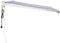 vidaXL - Luifel - uittrekbaar - 3x2,5 - m - stof - en - aluminium - blauw - en - wit