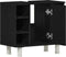 vidaXL - Badkamerkast - Zwart - Eiken - 60x32x54 - cm - Geengineerd - Hout