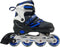 Street Rider Pro - Inline Skates - Aluminium frame 4 wielen remblokje - Blauw/Zwart
